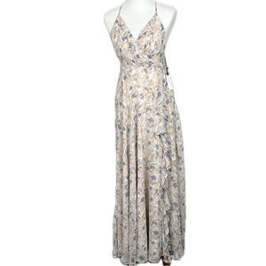 ASTR The Label Holland Floral Maxi Dress Sz S Ruffle Romantic Fairy Coquette